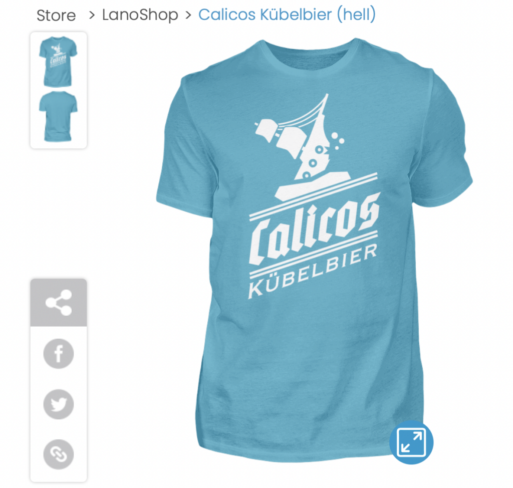 Das Bild von einem Calicos Kübelbier T-Shirt